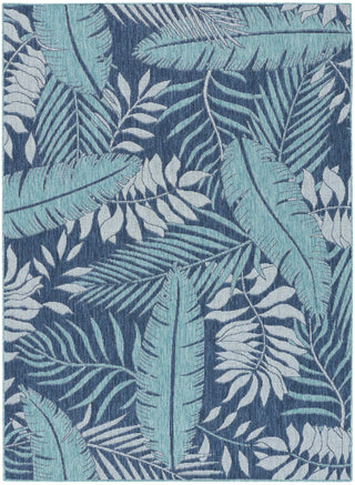 The Rug Corner Nourison Home Garden Oasis GOA02 NAVY Area Rugs  