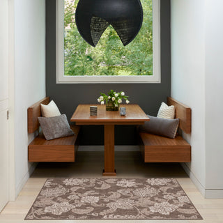 The Rug Corner Nourison Home Garden Oasis GOA03 MOCHA Area Rugs  
