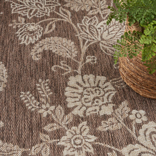 The Rug Corner Nourison Home Garden Oasis GOA03 MOCHA Area Rugs  