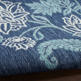 The Rug Corner Nourison Home Nourison Home - Garden Oasis Navy Area Rug GOA03  