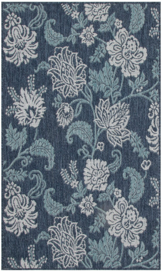 The Rug Corner Nourison Home Nourison Home - Garden Oasis Navy Area Rug GOA03  