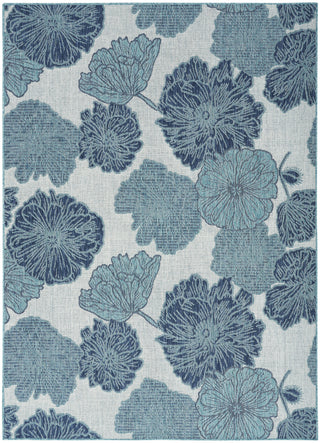 The Rug Corner Nourison Home Garden Oasis GOA04 BLUE Area Rugs  