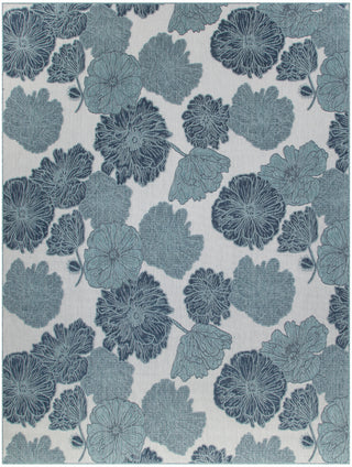 The Rug Corner Nourison Home Garden Oasis GOA04 BLUE Area Rugs  