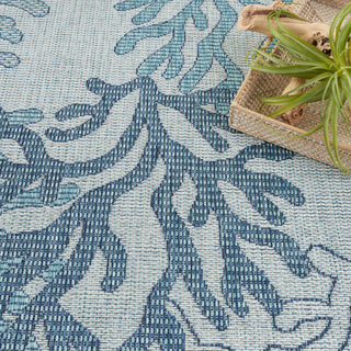 The Rug Corner Nourison Home Garden Oasis GOA05 BLUE Area Rugs  