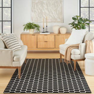 The Rug Corner Nourison Home Twist Reversible TWS01 BLACK Area Rugs  