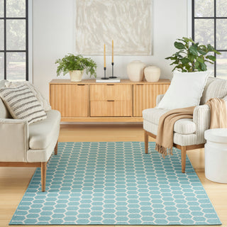 The Rug Corner Nourison Home Twist Reversible TWS01 AQUA Area Rugs  