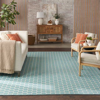 The Rug Corner Nourison Home Twist Reversible TWS01 AQUA Area Rugs  