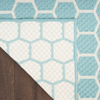 The Rug Corner Nourison Home Twist Reversible TWS01 AQUA Area Rugs  