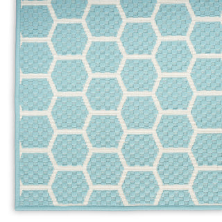 The Rug Corner Nourison Home Twist Reversible TWS01 AQUA Area Rugs  