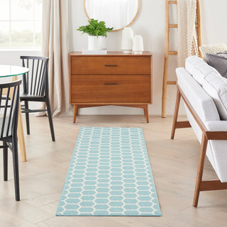 The Rug Corner Nourison Home Twist Reversible TWS01 AQUA Area Rugs  