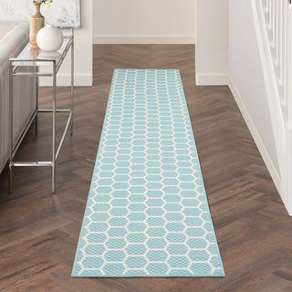 The Rug Corner Nourison Home Twist Reversible TWS01 AQUA Area Rugs  