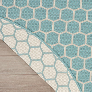 The Rug Corner Nourison Home Twist Reversible TWS01 AQUA Area Rugs  