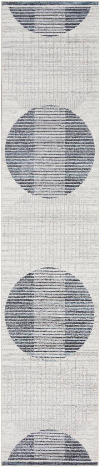 The Rug Corner Nourison Home Nourison Home - Astra Machine Washable Ivory/Blue Area Rug ASW03  