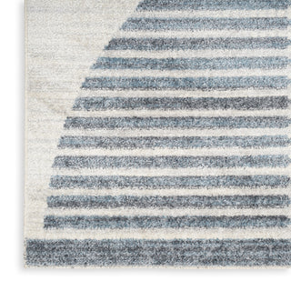 The Rug Corner Nourison Home Nourison Home - Astra Machine Washable Ivory/Blue Area Rug ASW03  