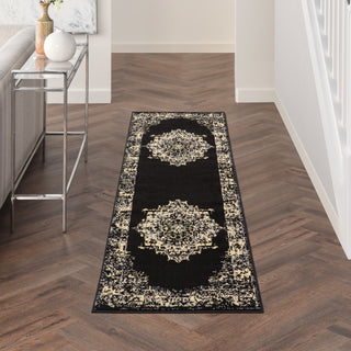 The Rug Corner Nourison Home Nourison Home - Grafix Black Area Rug GRF14  
