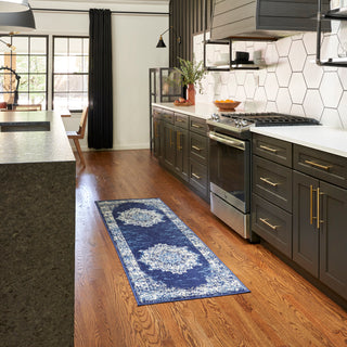 The Rug Corner Nourison Home Nourison Home - Grafix Navy/Blue Area Rug GRF14  