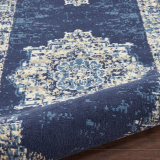 The Rug Corner Nourison Home Nourison Home - Grafix Navy/Blue Area Rug GRF14  