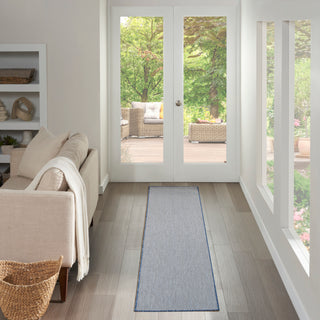 The Rug Corner Nourison Home Courtyard COU01 IVBLU Area Rugs  