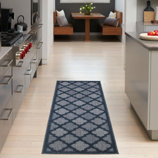 The Rug Corner Nourison Home Nourison Home - Easy Care Navy/Blue Area Rug NES01  