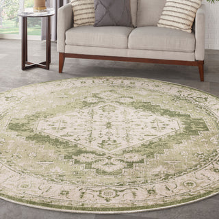 The Rug Corner Nourison Home Astra Machine Washable ASW11 IVGRN Area Rugs  
