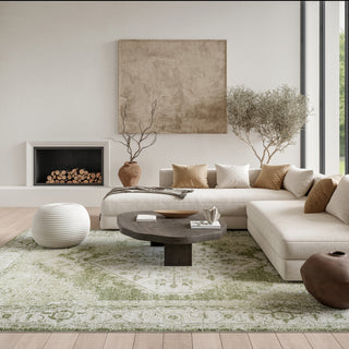 The Rug Corner Nourison Home Astra Machine Washable ASW11 IVGRN Area Rugs  