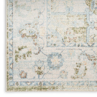 The Rug Corner Nourison Home Nourison Home - Astra Machine Washable Blue/Green Area Rug ASW12  