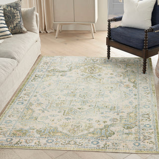 The Rug Corner Nourison Home Nourison Home - Astra Machine Washable Blue/Green Area Rug ASW12  