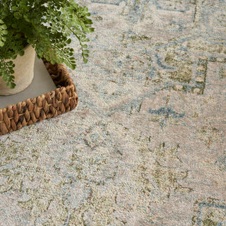 The Rug Corner Nourison Home Nourison Home - Astra Machine Washable Blue/Green Area Rug ASW12  