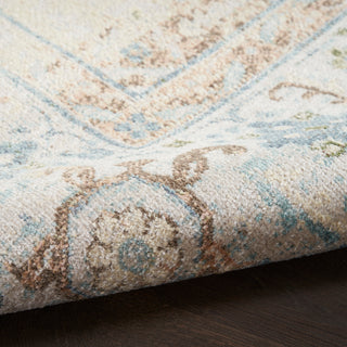 The Rug Corner Nourison Home Nourison Home - Astra Machine Washable Ivory/Blue Area Rug ASW13  