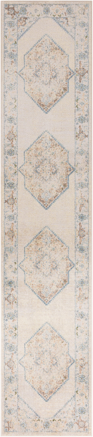 The Rug Corner Nourison Home Nourison Home - Astra Machine Washable Ivory/Blue Area Rug ASW13  