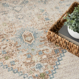 The Rug Corner Nourison Home Nourison Home - Astra Machine Washable Ivory/Blue Area Rug ASW13  