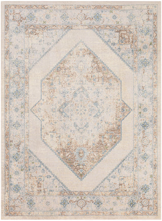The Rug Corner Nourison Home Nourison Home - Astra Machine Washable Ivory/Blue Area Rug ASW13  