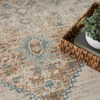 The Rug Corner Nourison Home Nourison Home - Astra Machine Washable Ivory/Blue Area Rug ASW13  