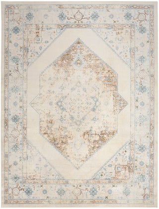 The Rug Corner Nourison Home Nourison Home - Astra Machine Washable Ivory/Blue Area Rug ASW13  