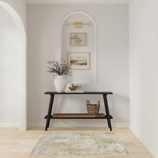 The Rug Corner Nourison Home Nourison Home - Astra Machine Washable Ivory/Green Area Rug ASW12  