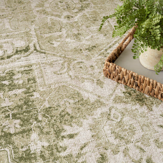 The Rug Corner Nourison Home Nourison Home - Astra Machine Washable Ivory/Green Area Rug ASW12  