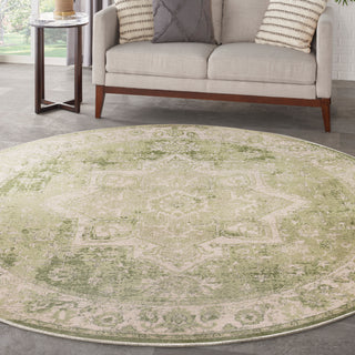 The Rug Corner Nourison Home Nourison Home - Astra Machine Washable Ivory/Green Area Rug ASW12  