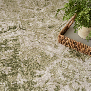 The Rug Corner Nourison Home Nourison Home - Astra Machine Washable Ivory/Green Area Rug ASW12  