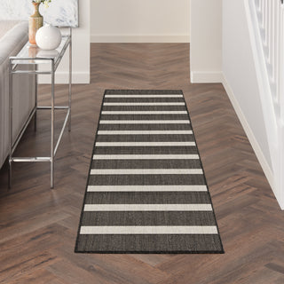 The Rug Corner Nourison Home Nourison Home - Positano Black/Ivory Area Rug POS03  