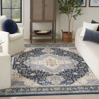The Rug Corner Nourison Home Nourison Essentials Persian NRE07 NAVY Area Rugs  