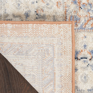 Nourison Home - Nourison Essentials  Beige/Blue Area Rug NRE07