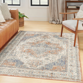 Nourison Home - Nourison Essentials  Beige/Blue Area Rug NRE07