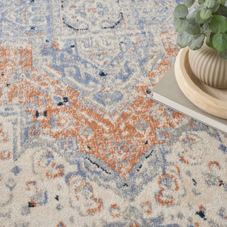 Nourison Home - Nourison Essentials  Beige/Blue Area Rug NRE07