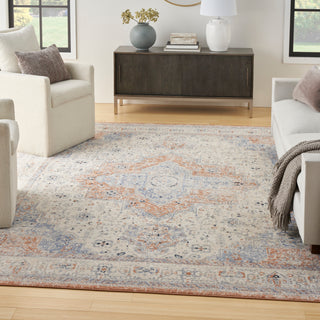 Nourison Home - Nourison Essentials  Beige/Blue Area Rug NRE07