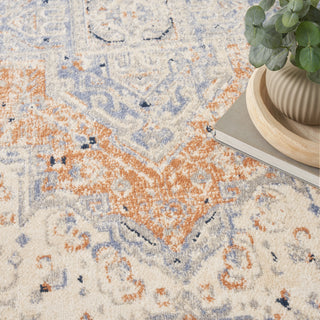 Nourison Home - Nourison Essentials  Beige/Blue Area Rug NRE07