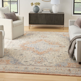 Nourison Home - Nourison Essentials  Beige/Blue Area Rug NRE07