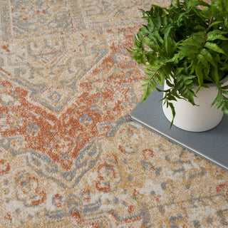 The Rug Corner Nourison Home Nourison Home - Nourison Essentials  Beige/Rust Area Rug NRE07  