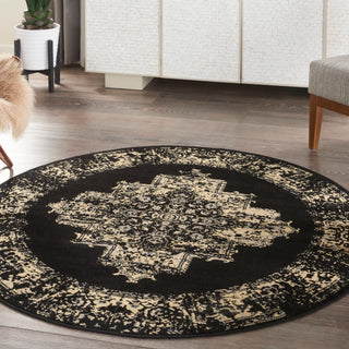 The Rug Corner Nourison Home Nourison Home - Grafix Black Area Rug GRF14  