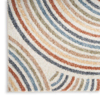 The Rug Corner Nourison Home Nourison Home - Astra Machine Washable Ivory/Multi-Color Area Rug ASW08  