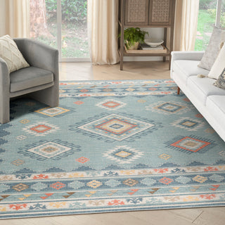 The Rug Corner Nourison Home Washable Decor WSD03 LTBLU Area Rugs  